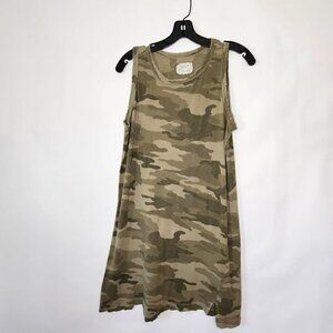 Current/Elliott Distressed Camo Sleeveless Top